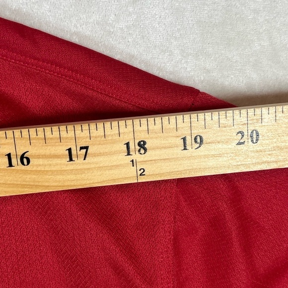 NWT Nike Golf Medium Classic Red Swoosh Logo Sunday Red Tiger Woods Dri-Fit Polo - Picture 11 of 11